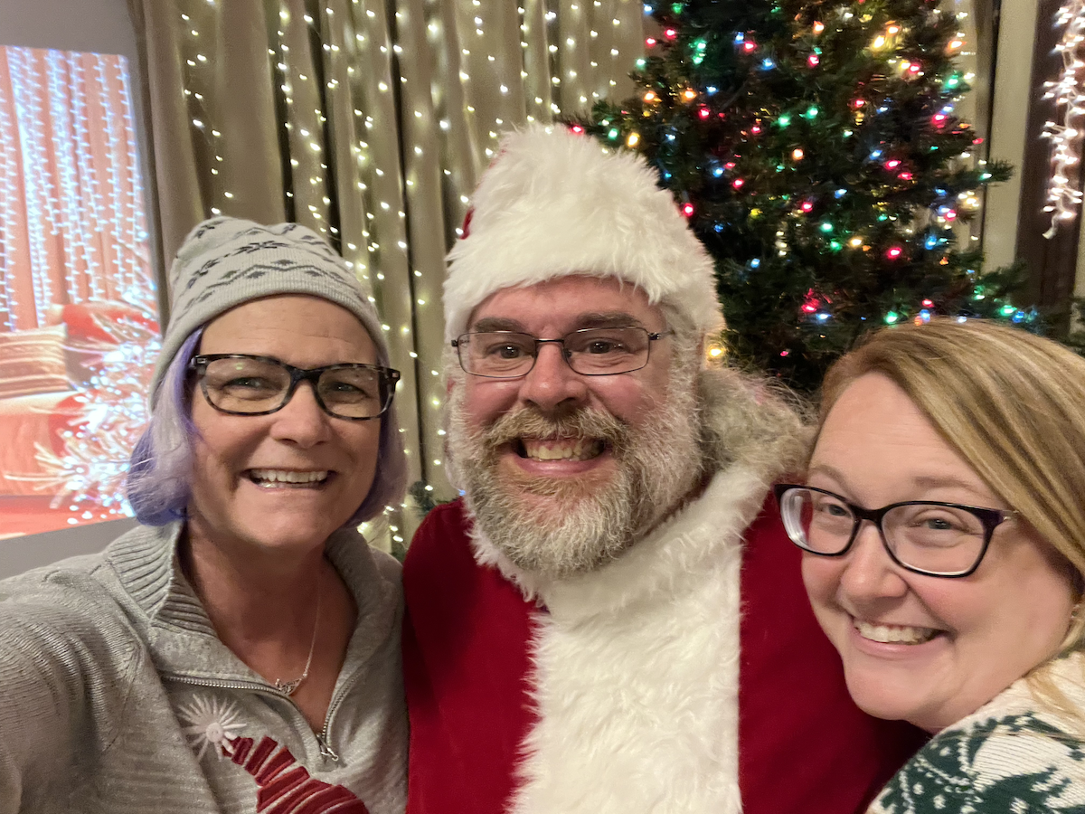 Members with Santa